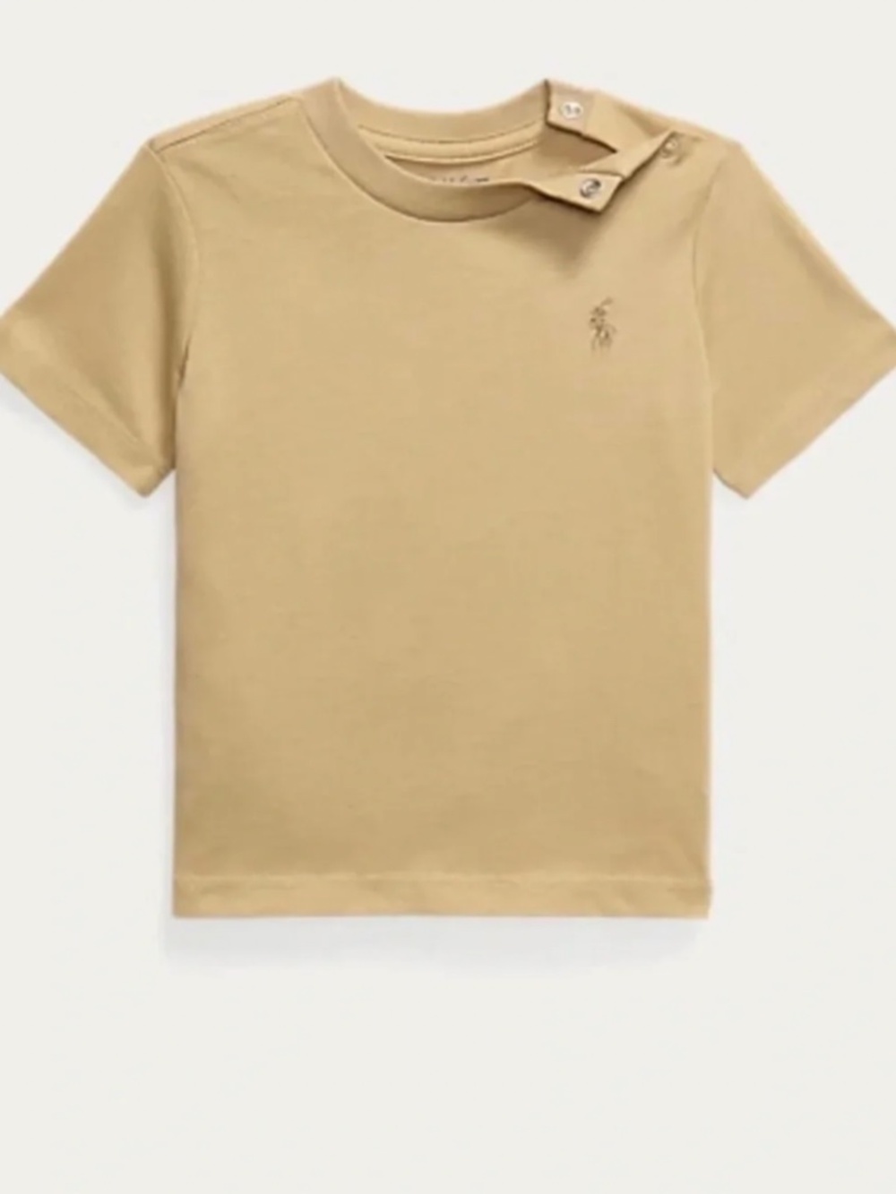 Ralph Lauren Cotton Jersey Crew Neck Tee in Vintage Khaki